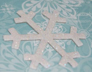 Close-up-glitter-snowflake
