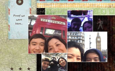 How I Spent My Christmas Vacation….or how to scrapbook selfies….