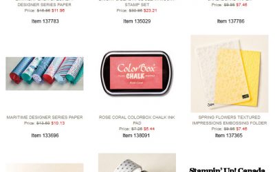 Stampin’ Up! Canada Weekly Deals 19 May