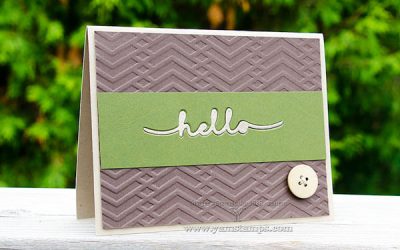 Inlaid Die Cut Card