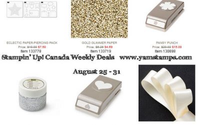 Stampin’ Up! Canada Weekly Deals August 25