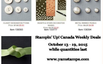 Stampin’ Up! Canada Weekly Deals October 13th