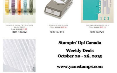 Weekly Deals from Stampin’ Up! Canada
