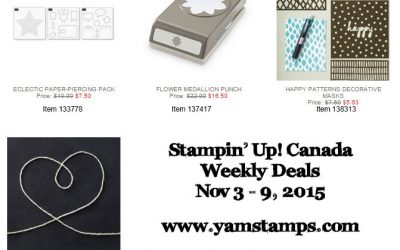 Stampin’ Up! Canada Weekly Deals November 3rd