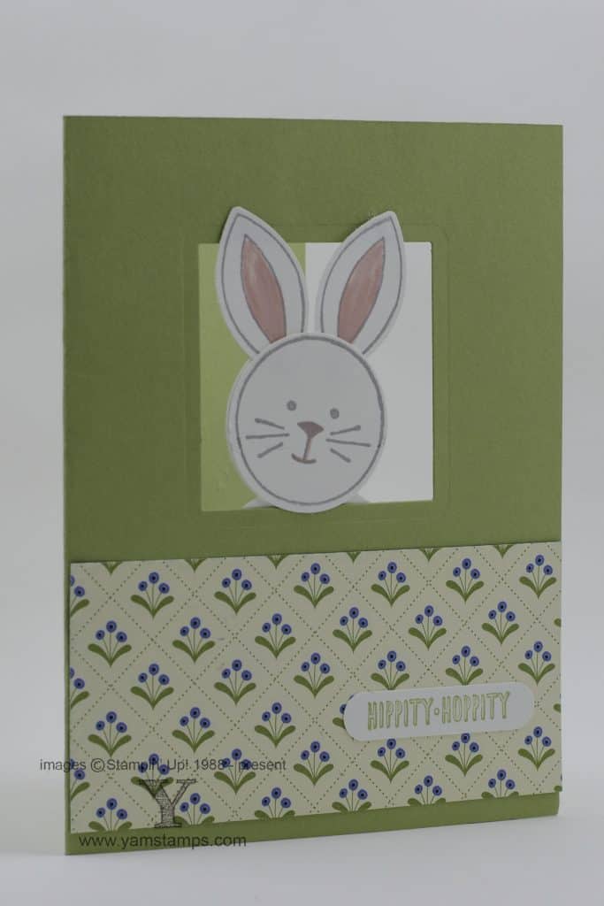 Bunny Window Card www.yamstamps.com