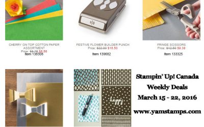 Accent Your Paper Crafting with Stampin’ Up! Canada Weekly Deals!