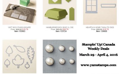 Stampin’ Up! Canada Cuts a Deal! (for a Week….) Last Chance for Sale-a-Bration!