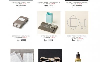 LAST set of Stampin’ Up! Canada Weekly Deals