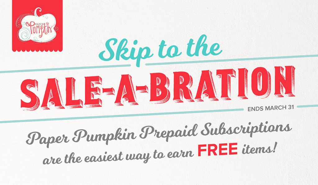 save on subscriptions and get free Sale-a-Bration items!