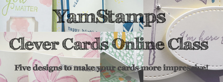 YamStamps Clever Cards Online Class - 5 designs to take your cardmaking to the next level!