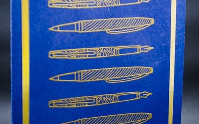 Gold and Blue Masculine Card Idea
