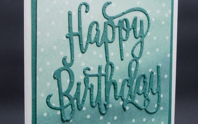 Thrifty Die Cut Birthday Card