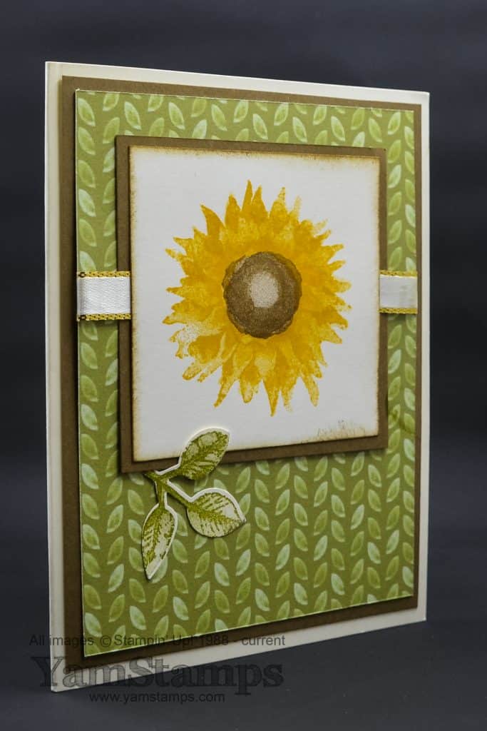 versatile designer series paper sunflower card