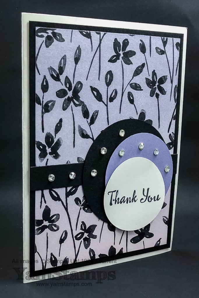 yamstamps quick ombré thank you card