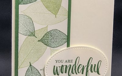 Single Colour Leaf Card