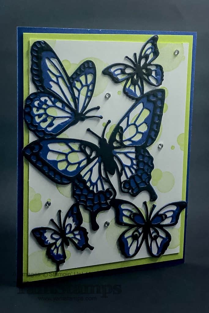 die cut butterfly card