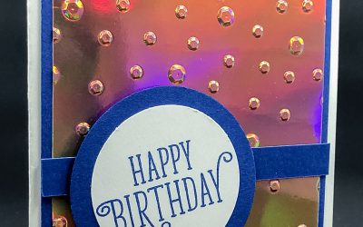 Metallic Foil Birthday Card