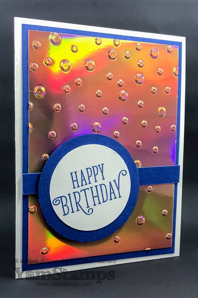 Metallic Foil Birthday Card