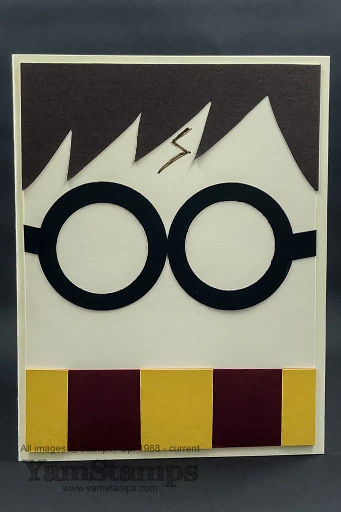 yamstamps handmade harry potter greeting card