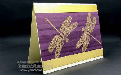 Embossed Dragonfly Card