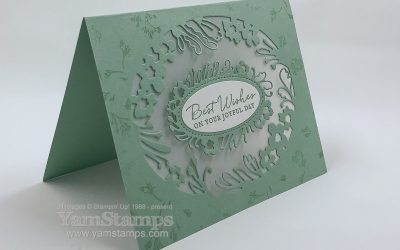 Die Cut Floral Frame Card