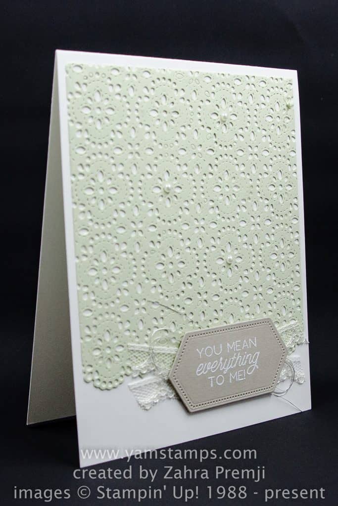 Lacy Die Cut Card