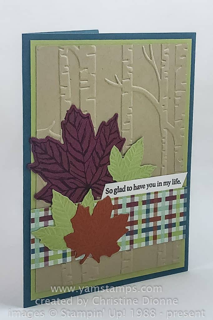 autumn leaves card
