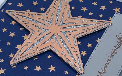 Glittery Star Card