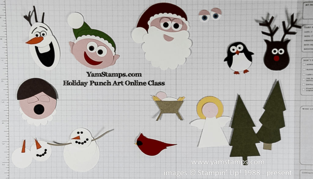 YamStamps Holiday Punch Art Online Class - Black Friday/Cyber Monday 2019 Special