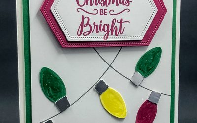 Sparkly Christmas Lights Card