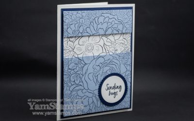 Two Tone Floral Background Card