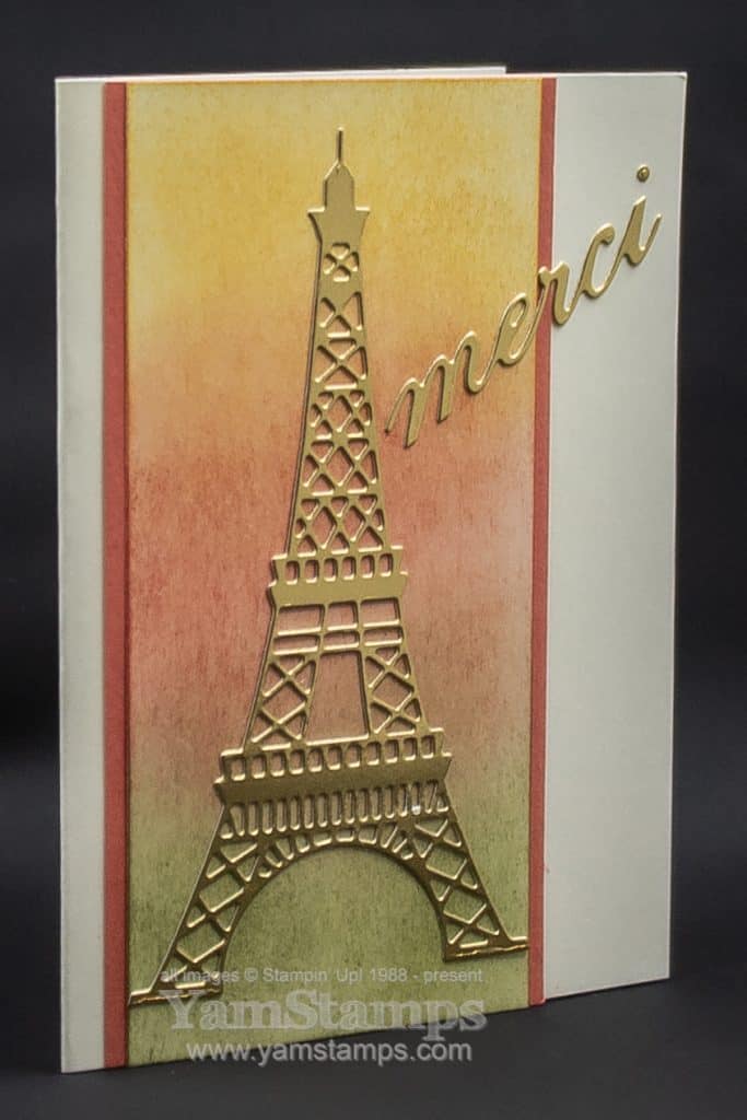 eiffel tower thank you card