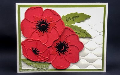 Die Cut Poppy Card