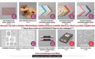 Sale-a-Bration Third Release Items