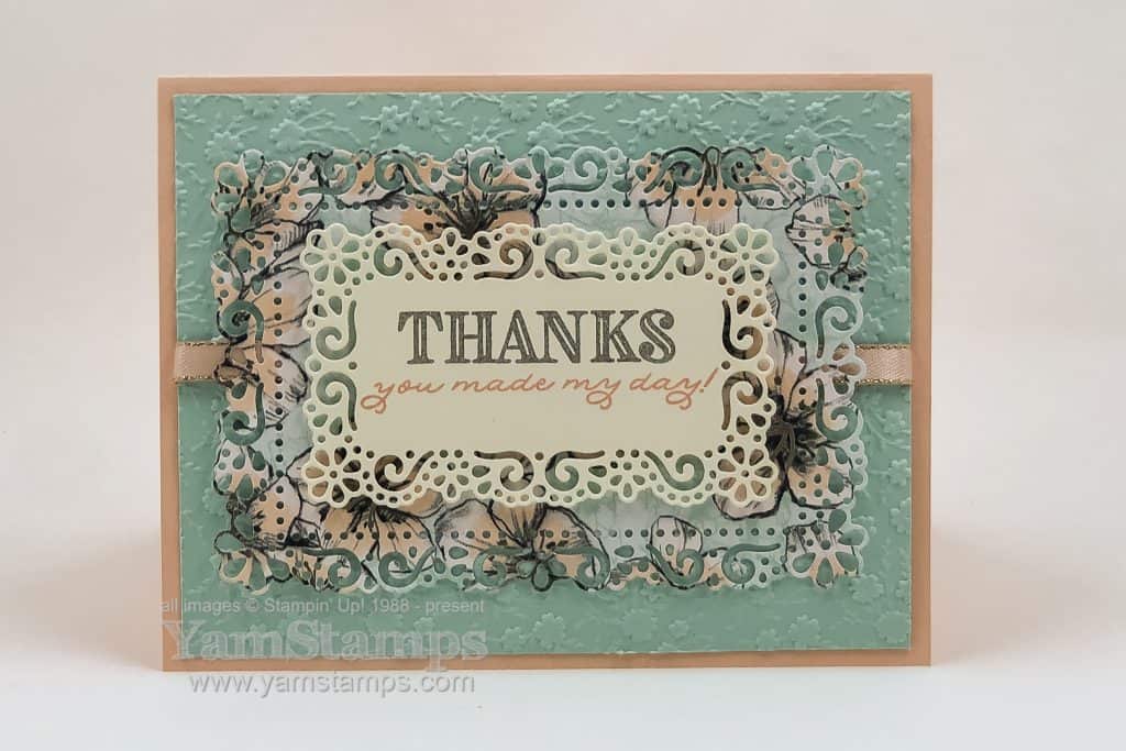 ornate garden thank you card