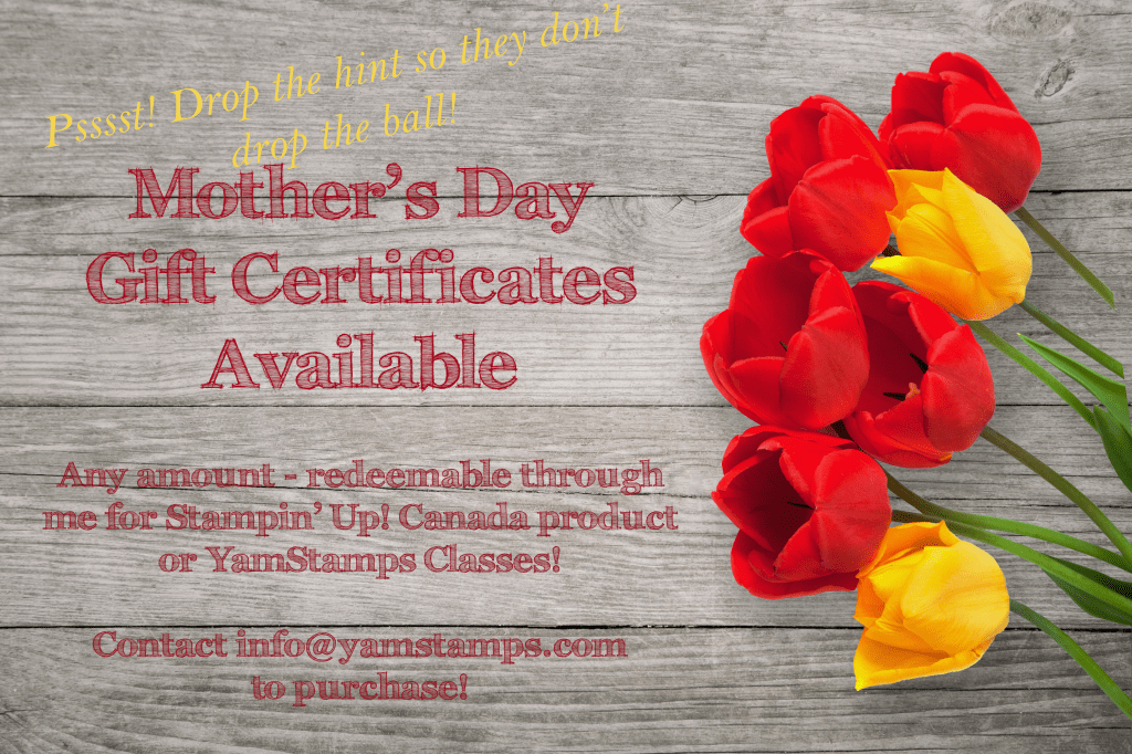 drop the hint - mothers day gift certificate