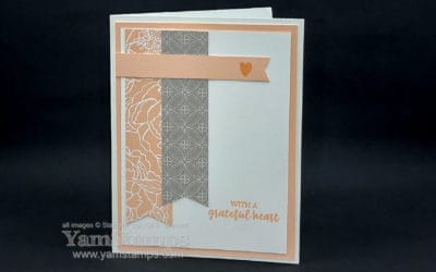 Pink and Grey Banners Card