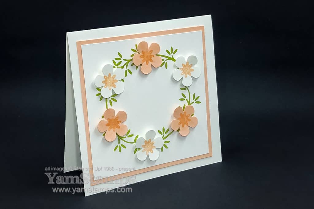 floral wreath card