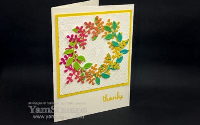 Rainbow Wreath Card