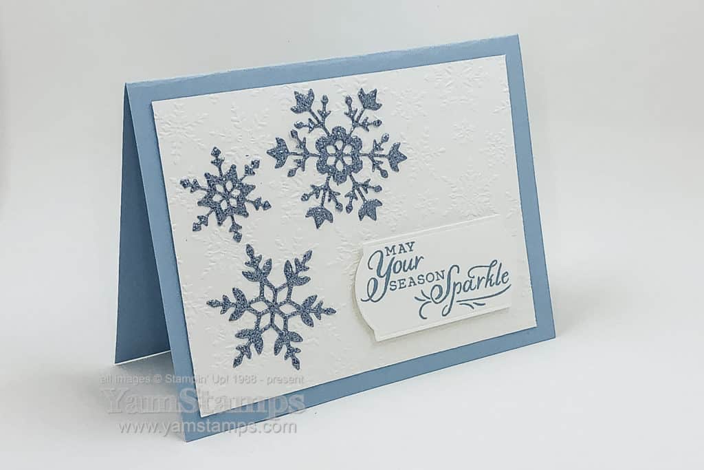 Glittery Snowflakes Card