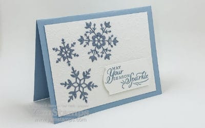 Glittery Snowflakes Card
