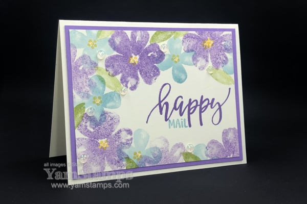 happy mail floral card