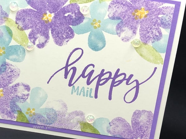 happy mail floral card