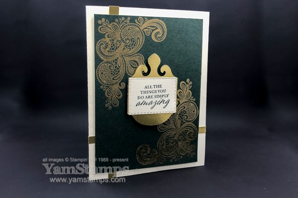 elegant embossed card