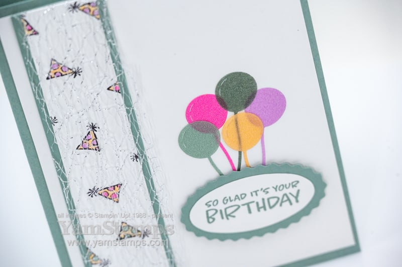 Balloon Birthday Card Close Up