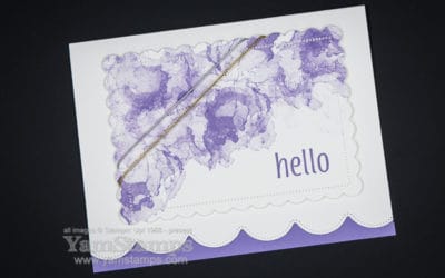 Purple Hello Card