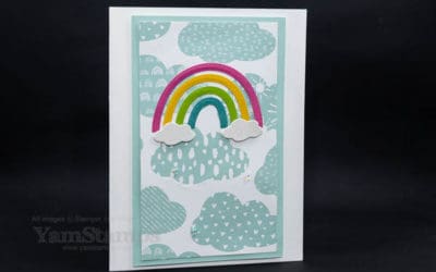 Die Cut Rainbow Card