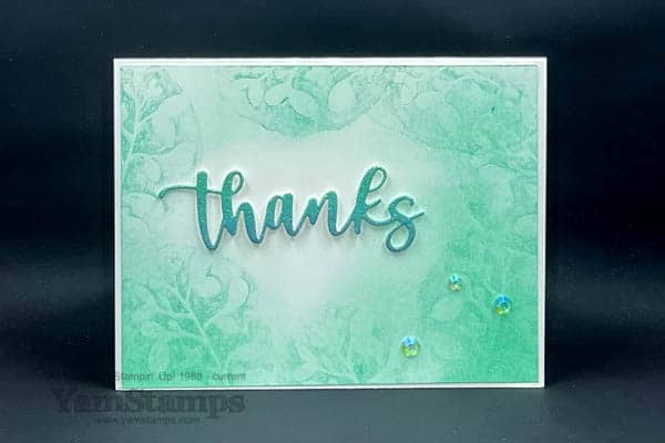 Blended Ink Thank You Card