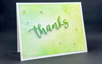 Blended Ink Stamped Background Technique