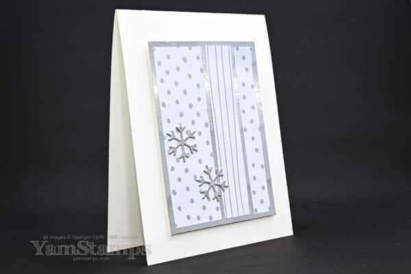 silver snowflake card